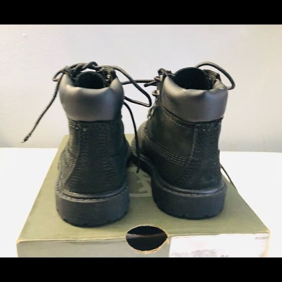 New Timberland Premium 6” 12807 BLK Toddler Boots5 - Picture 6 of 10